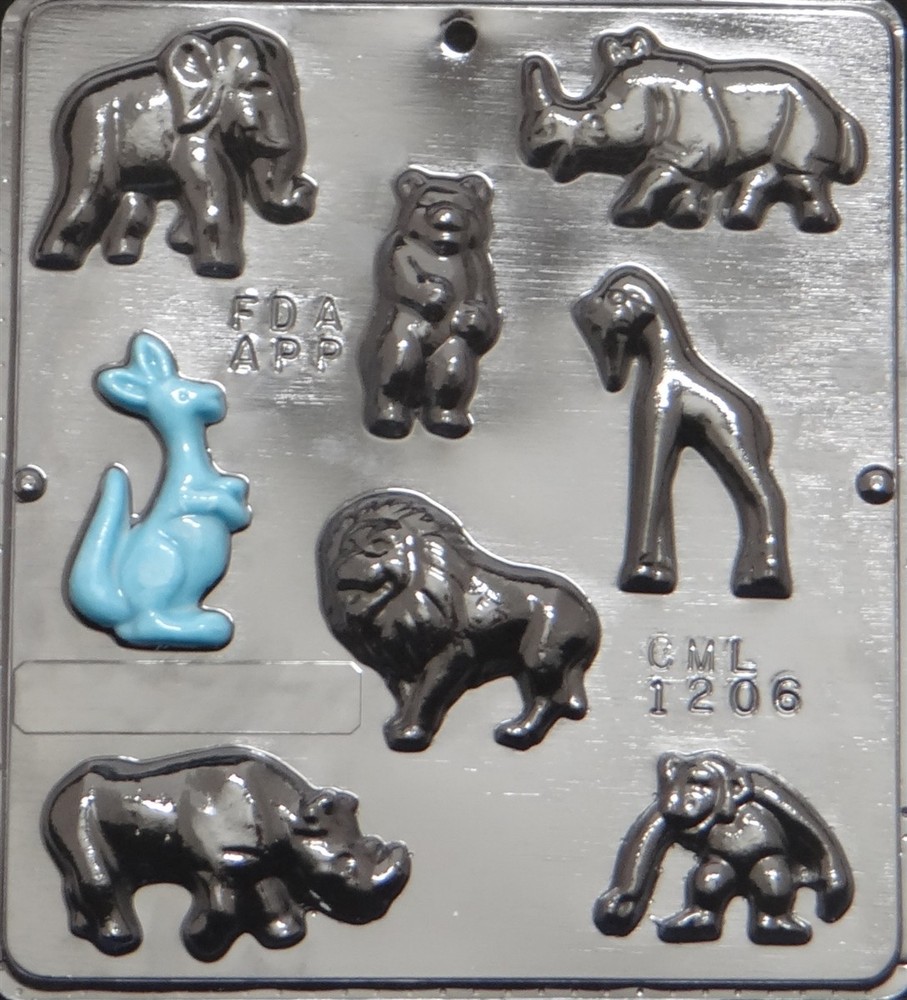 Assorted Animals Chocolate Candy Mold 1206 NEW