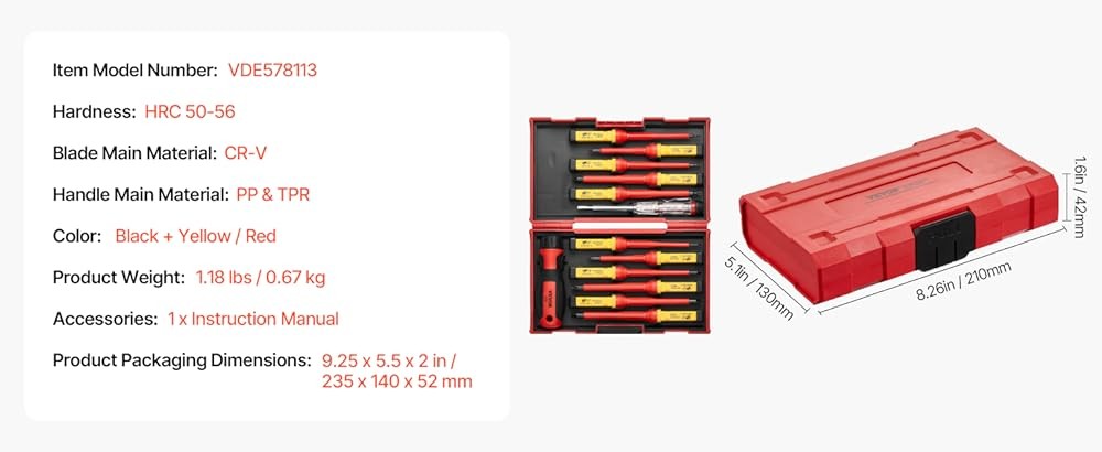 Insulated Screwdriver Set, Profal Electrical Screwdriver Set,