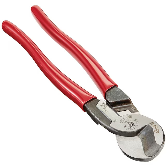 Klein Tools High-Leverage Cable Cutter – Cuts Copper, Aluminum & Comm Cable