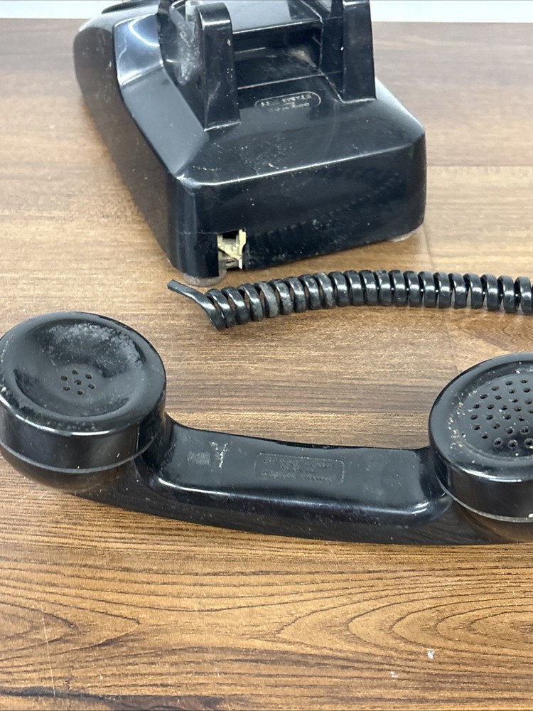 Vintage Bell System Black Rotary Phone, Untested