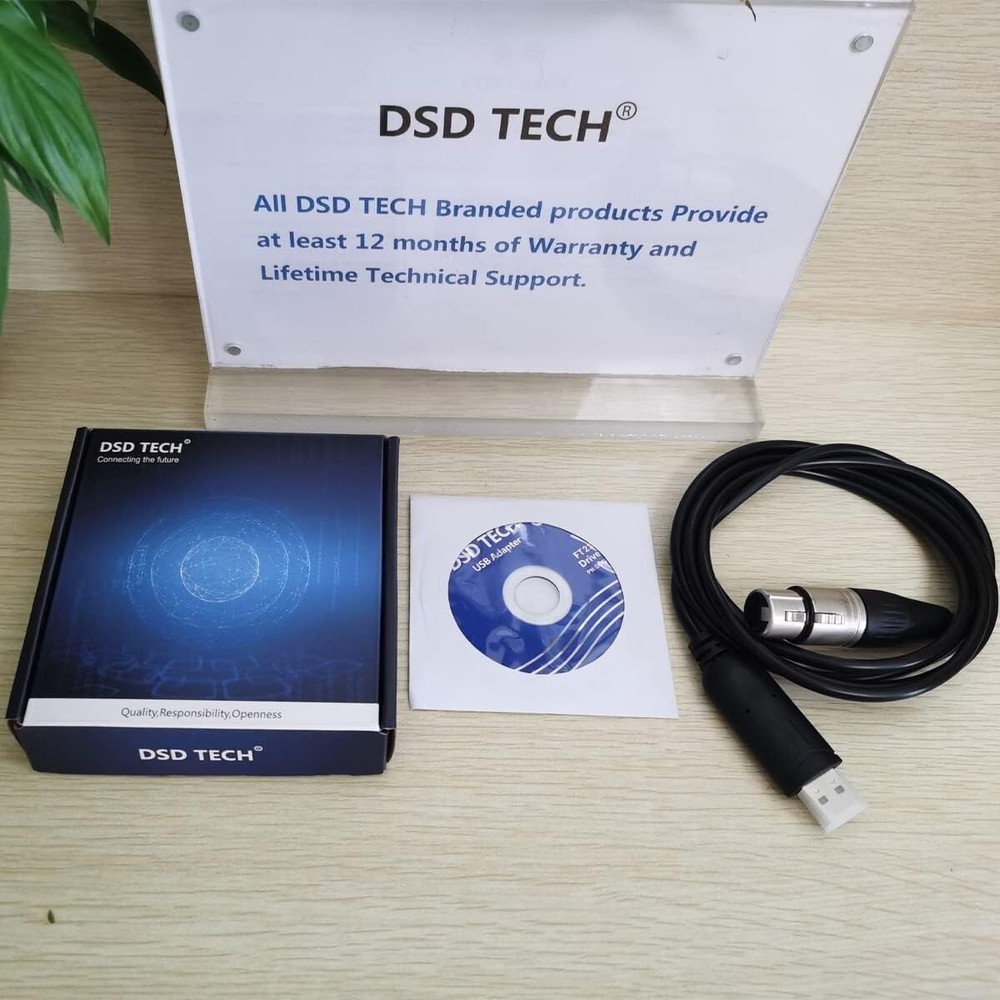 High-Quality USB to DMX Interface Cable, 5.9FT - Ideal for Lighting Equipment