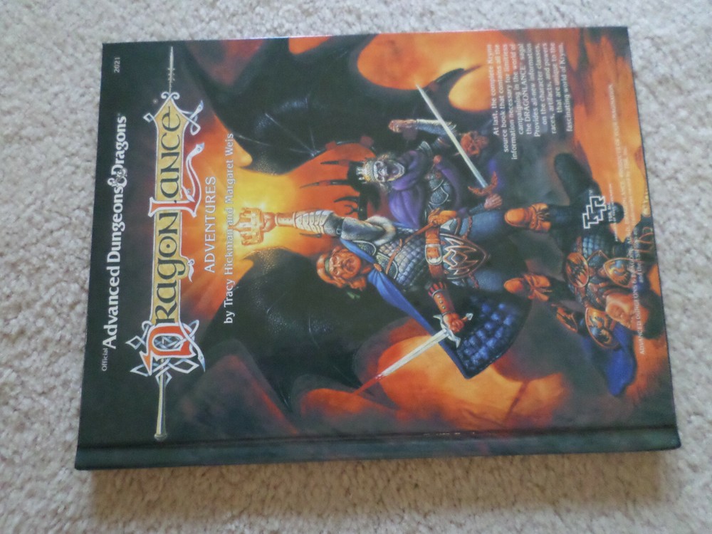 Dragonlance Adventures   Hardcover    Dungeons & Dragons
