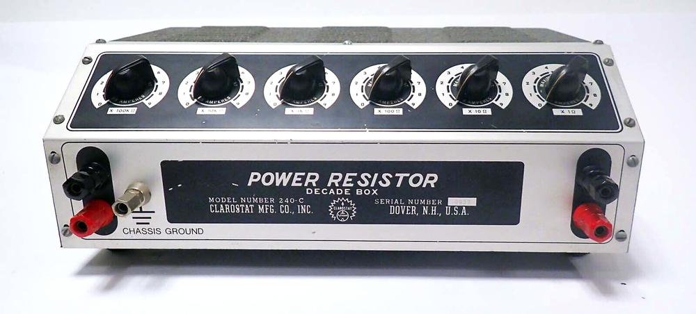 CLAROSTAT 240-C POWER RESISTOR DECADE BOX TESTED & WORKING