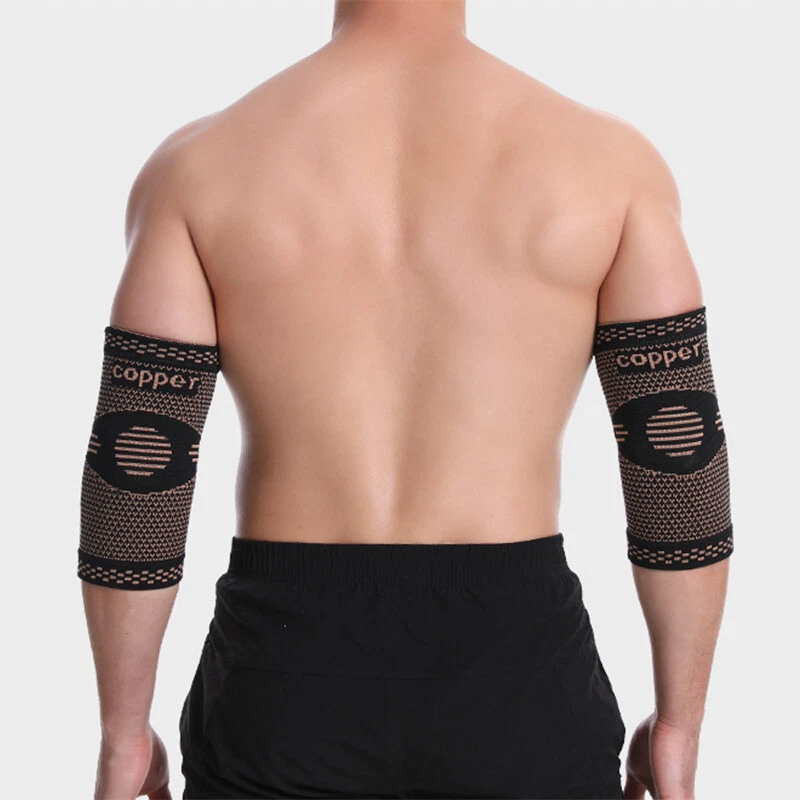 US Copper Elbow Brace Compression Support Sleeve Arthritis Tendonitis Joint Pain