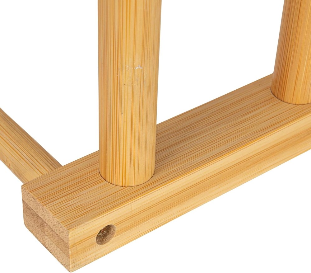 Bamboo 6 Pair Boot Rack Natural