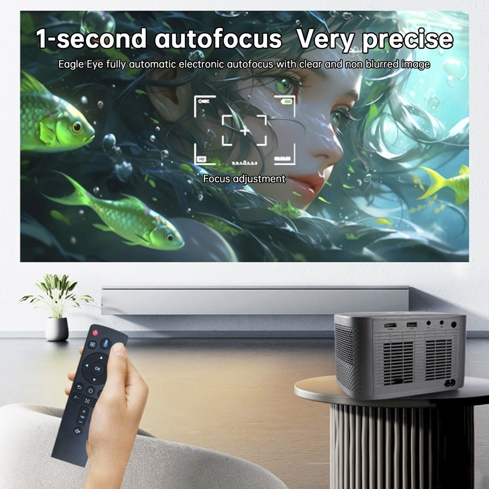 4K Projector Smart Android Projector Smart Voice Dual Frequency HD Projector US