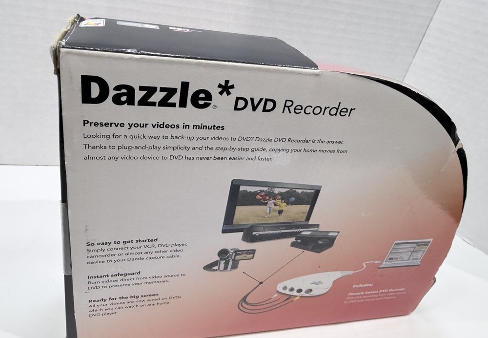 Pinnacle Dazzle DVD Recorder | Video Capture Device + Video Editing Software