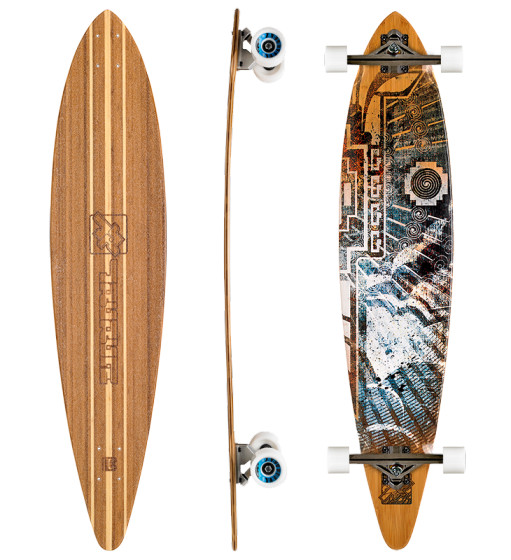 Trurute Harpy Eagle Pin Tail Longboard (Deck Only)