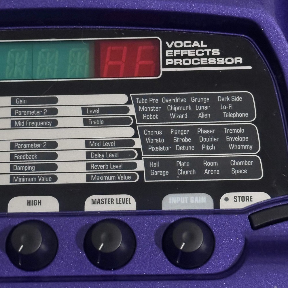 Purple Digitech Vocal 300 Effects Processor Powered By DNA