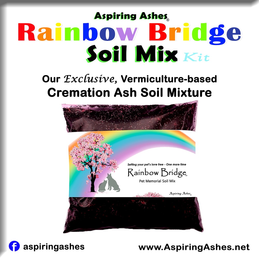 Rainbow Bridge Soil Mix Kit : Pet Memorial Kit - EXTRA SMALL