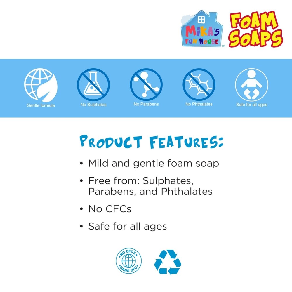 MIKA'S FUN HOUSE Foam Soap Assorted Pack