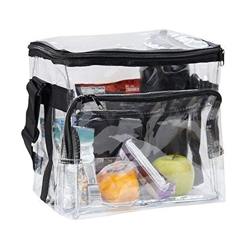 Large Clear Lunch Bags For Work See Through Plastic Box with
