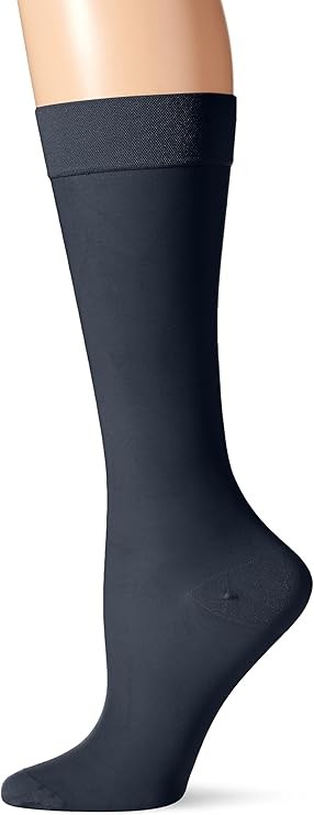 Dr. Scholl's Women's Microfiber Moderate Support Socks (Navy) Small