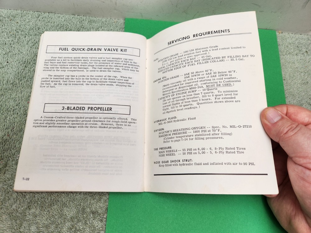 1973 Cessna Centurion Owner's Manual