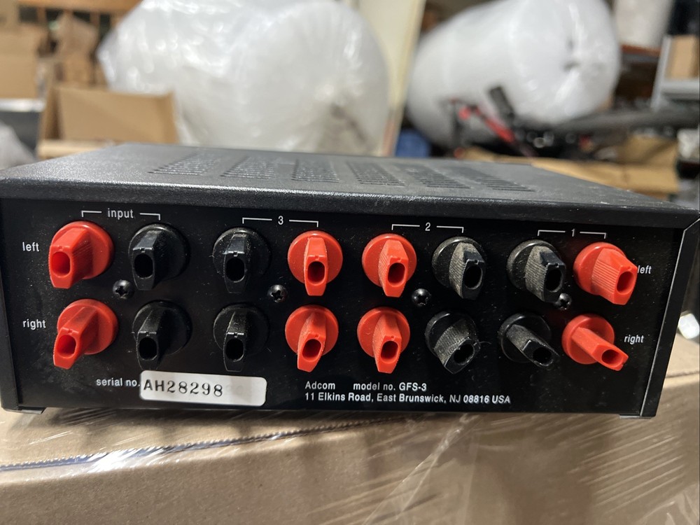 ADCOM Model GFS-3 Speaker Selector Switch Box 3-Zone with Built-In Protection
