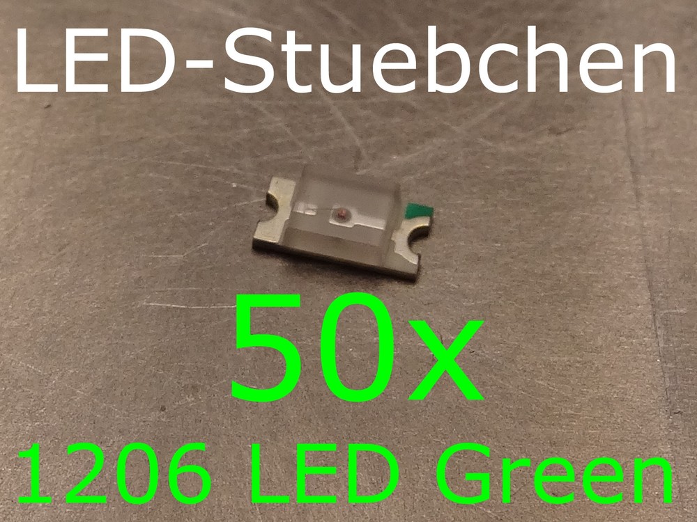50x 1206 LED Green