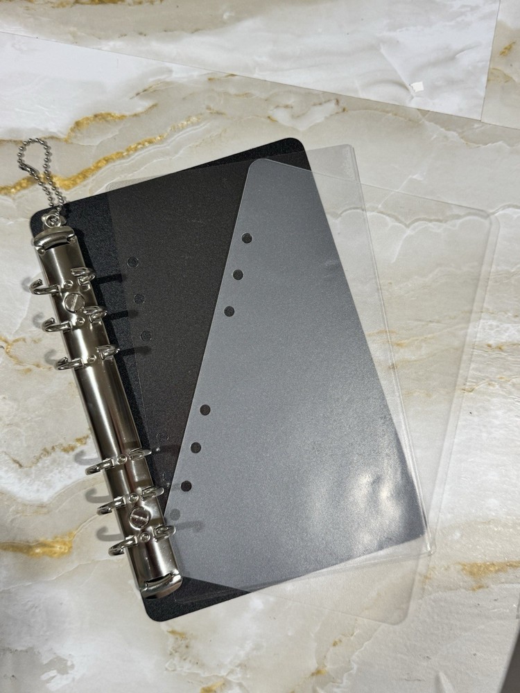 BLACK INSERT / SILVER RINGS | COACH Notebook Binder Transition Insert