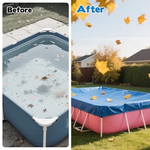7' x 5' x 24" Rectangular Pool Cover Fit for Rectangular Frame Above Ground
