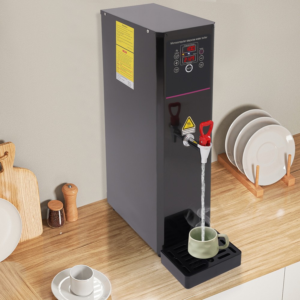 Commercial Electric Hot Water Dispenser Countertop Water Boiler Black 1500W NEW