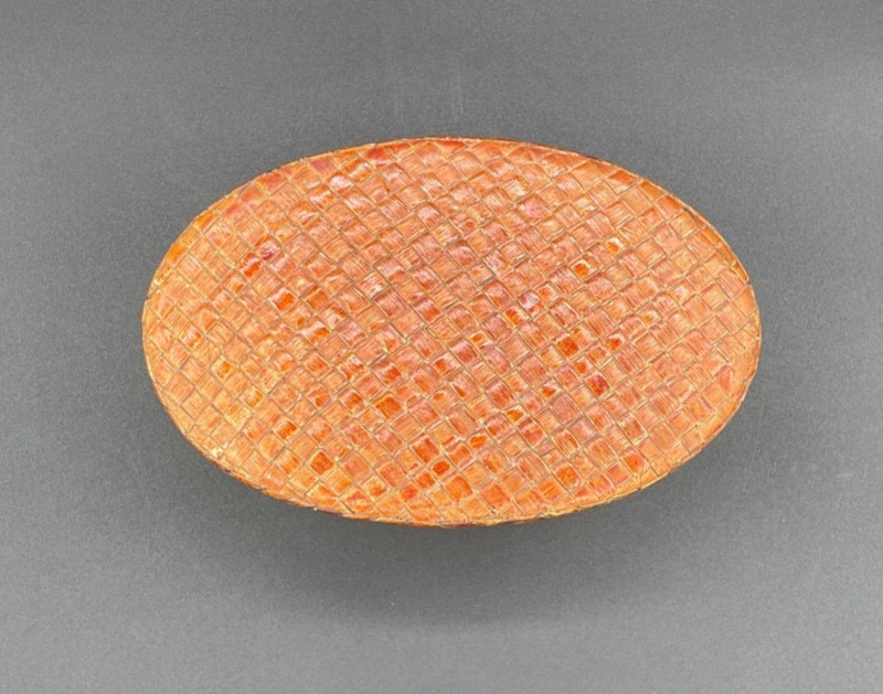 Woven Rattan Nesting Oval Boxes/Baskets With Lids, Set of 2,