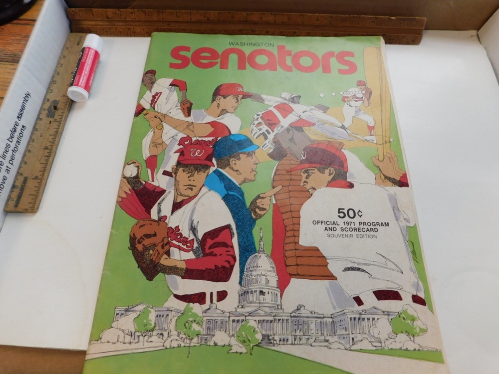 Washington Senators 1971 Official Program & ScoreCard Magazine