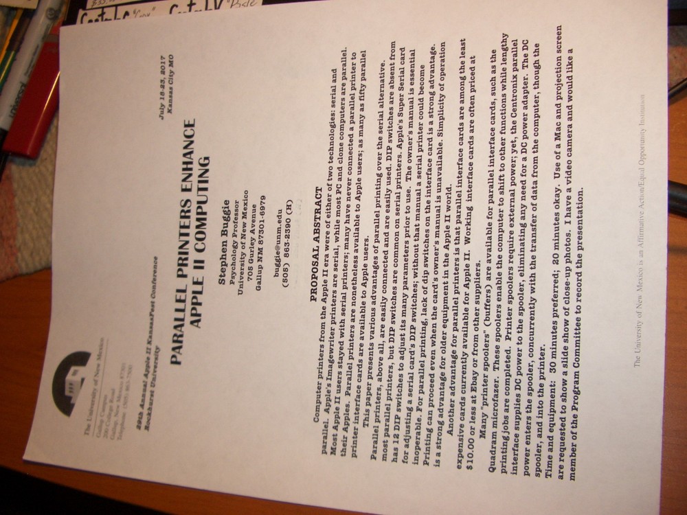 APPLE IIC: "HOTLINK" PARALLEL PRINTER INTERFACE $40.00 PLUS $12.00 SHIPPING