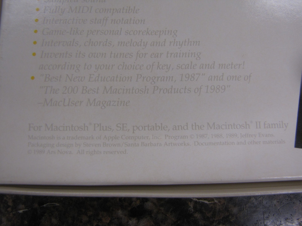 PRACTICA MUSICA Learning Piano Keyboard by ARS NOVA Software MACINTOSH CIB- MINT