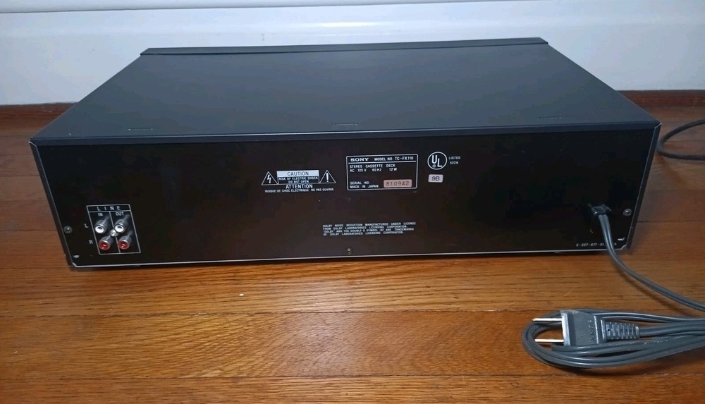 Sony TC-FX110 Stereo Cassette Deck
