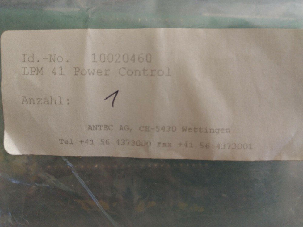 SICK MCS 100E CD HW PD LPM 41 POWER Control Board A