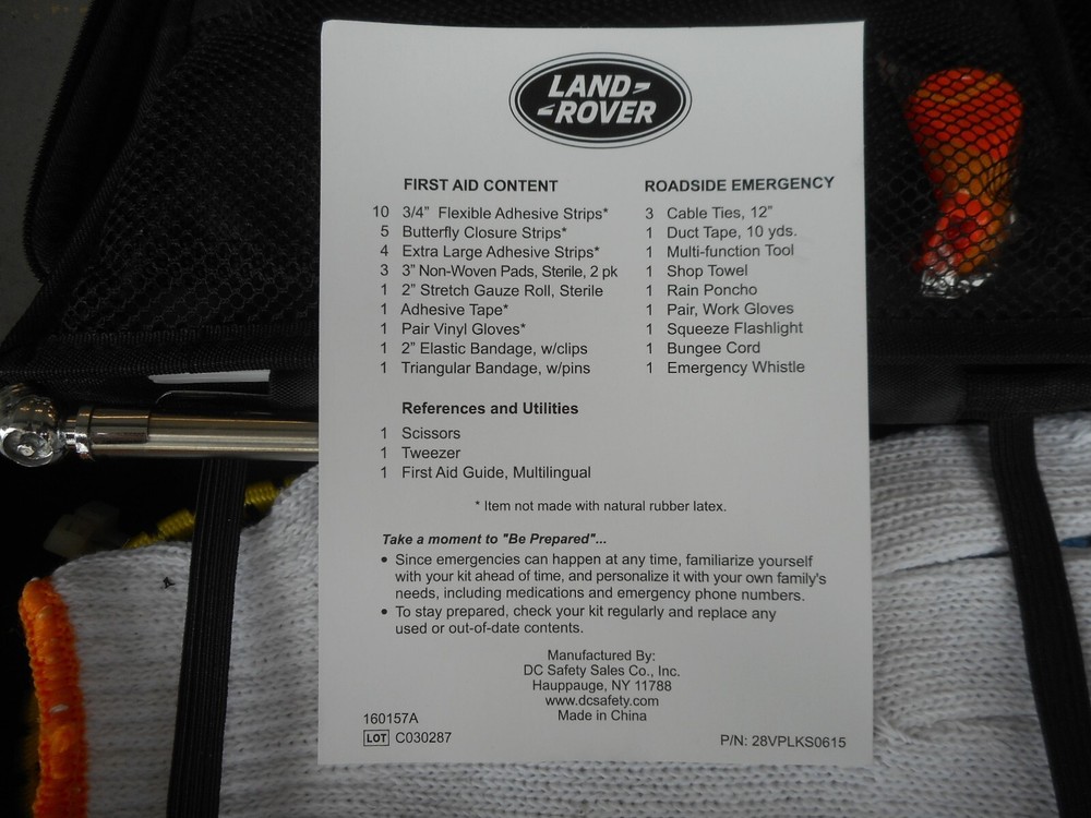 Land Rover/Range Rover Emergency First Aid Kit