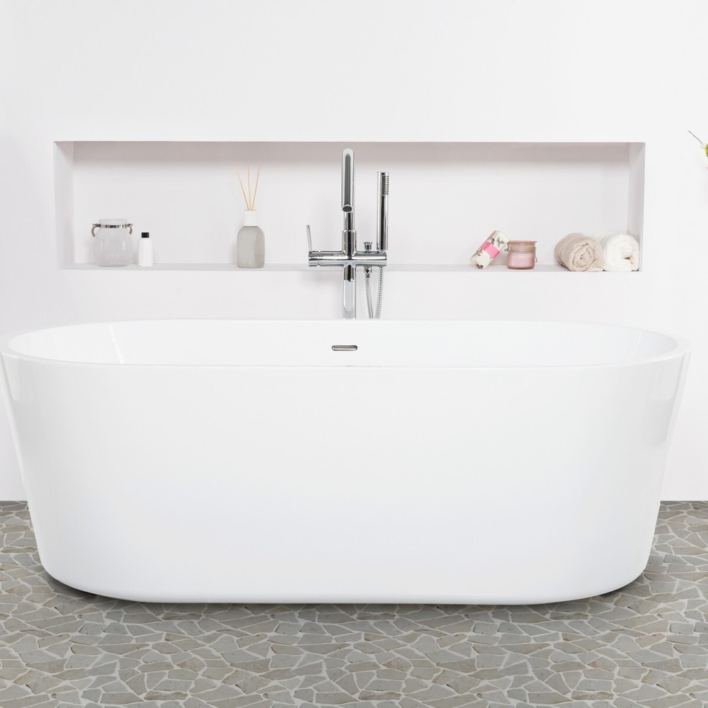 Alpen White Random Mosaic Wall & Floor Tile ($11.84/SqFt)