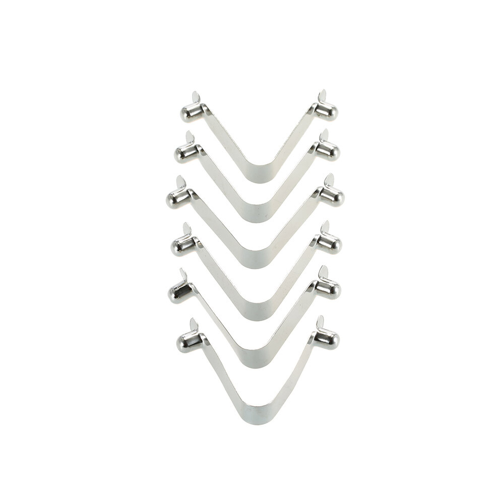 6pcs Kayak Paddle Spring Clips Tent Clips Push Button Spring Snap Clip U4R9