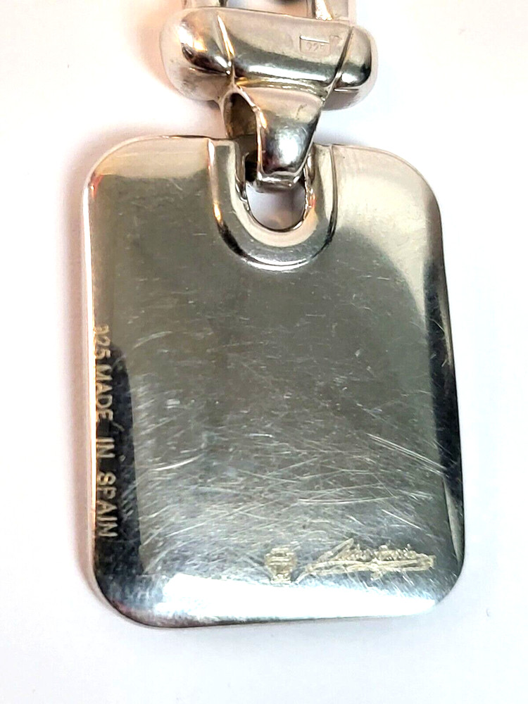 Signed Pedro Duran Spain SOLID REAL Sterling Silver 925 Keychain