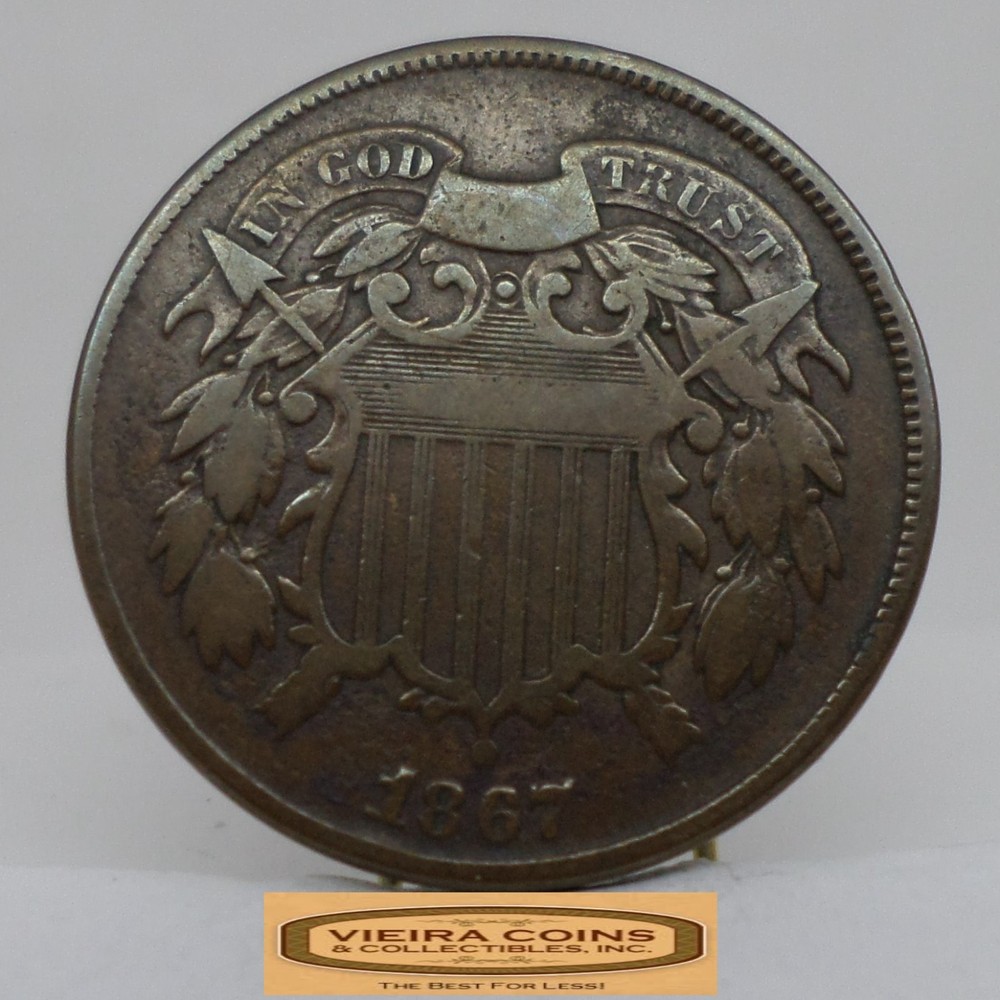 1867 Two-Cent Piece, 2 Cents Piece - #C58803NQ