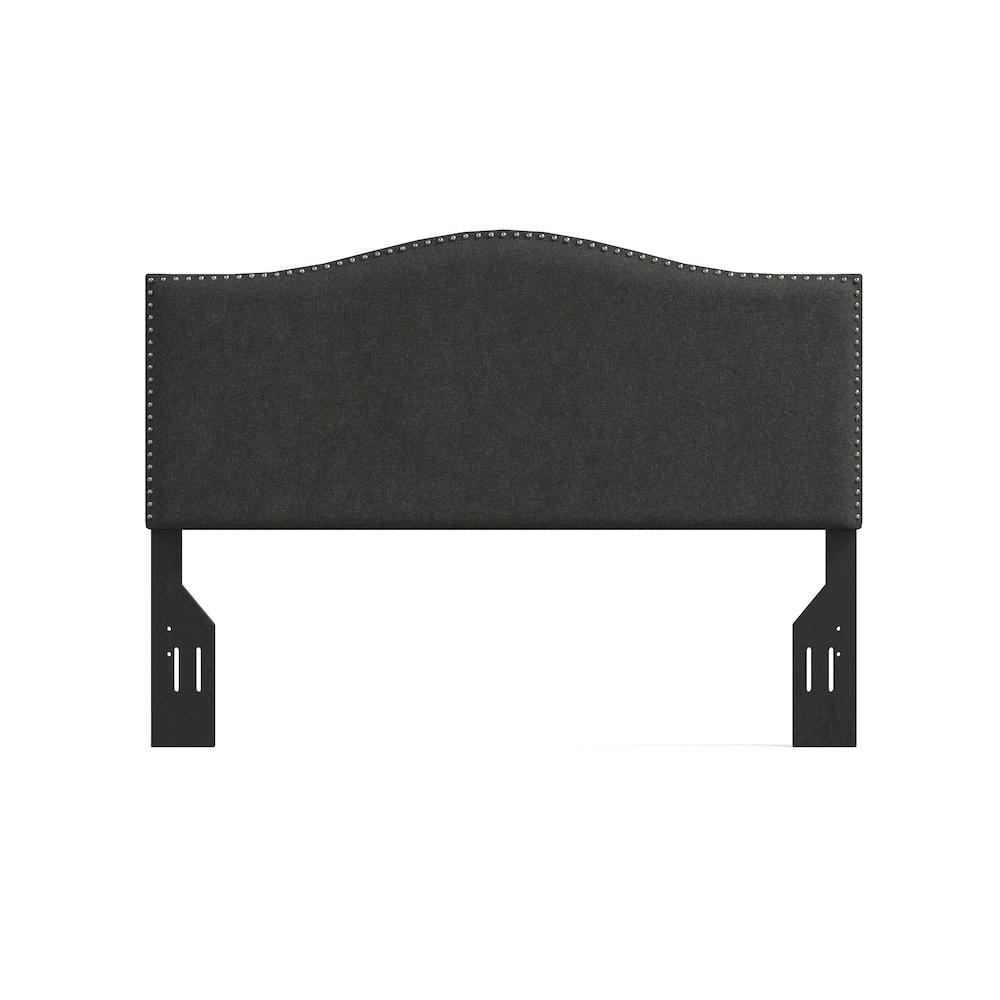 Upholstered Headboard Queen Gray