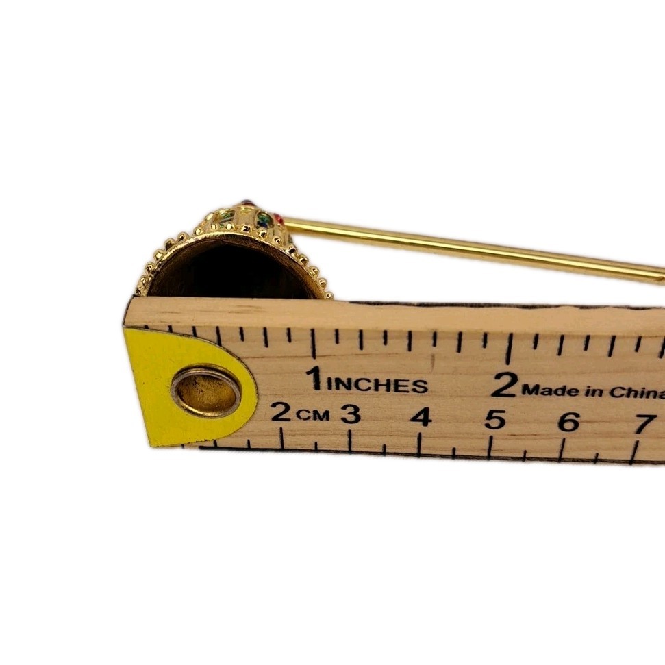Gold Tone Candle Snuffer Bell Design Long Handle Candle Accessory