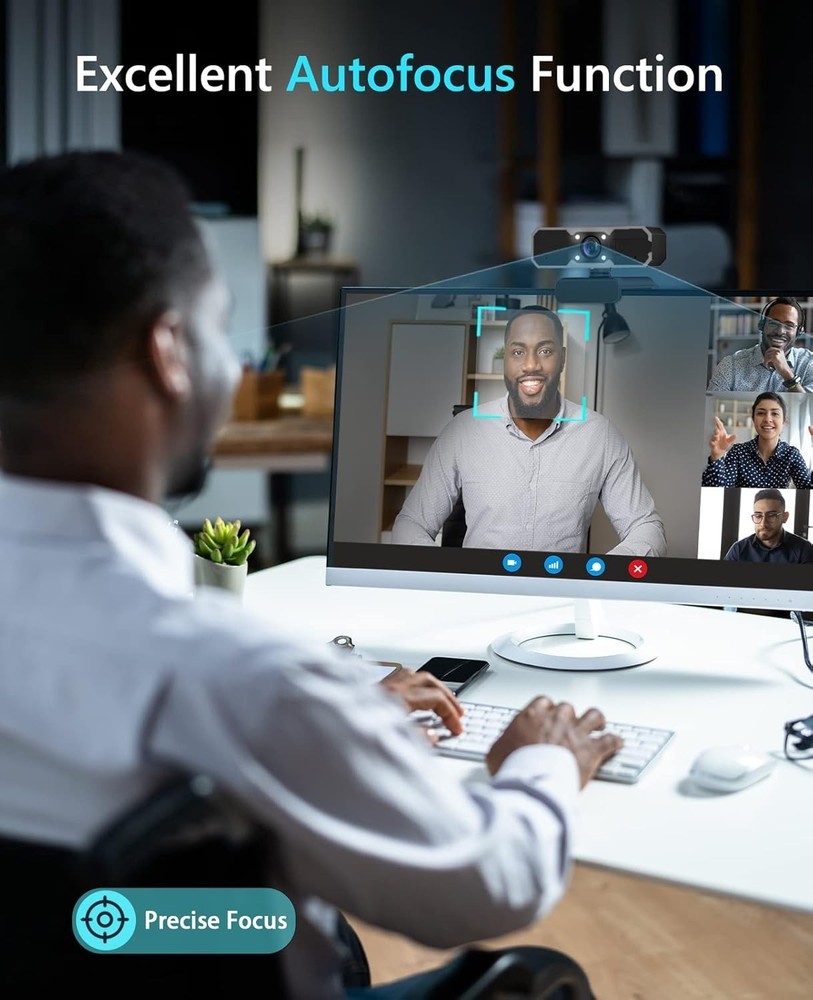 ProClear 1080P Streaming Webcam with Auto-Focus & Fill Light