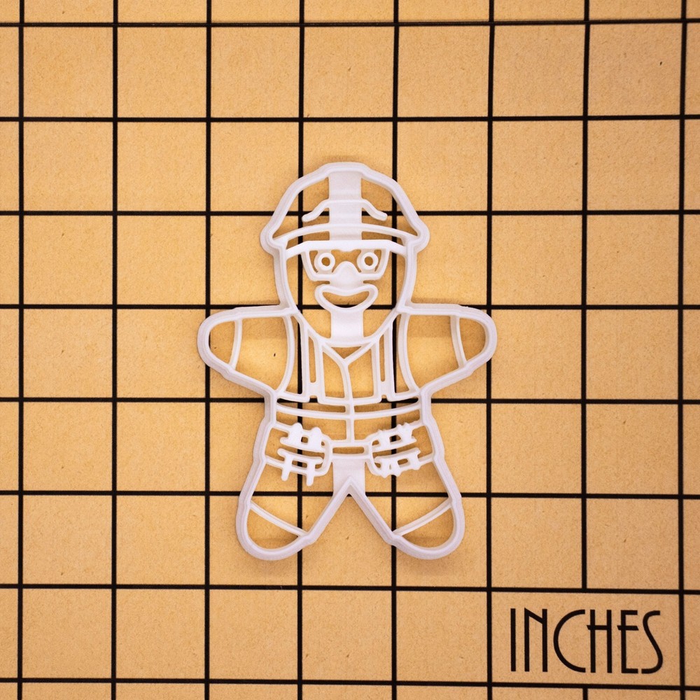 Construction Worker Gingerbread Cookie Cutter - Gift for Builder, Civil Engineer
