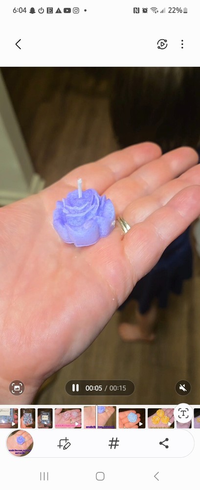 NYX CUSTOM FLORAL TEALIGHT CANDLE