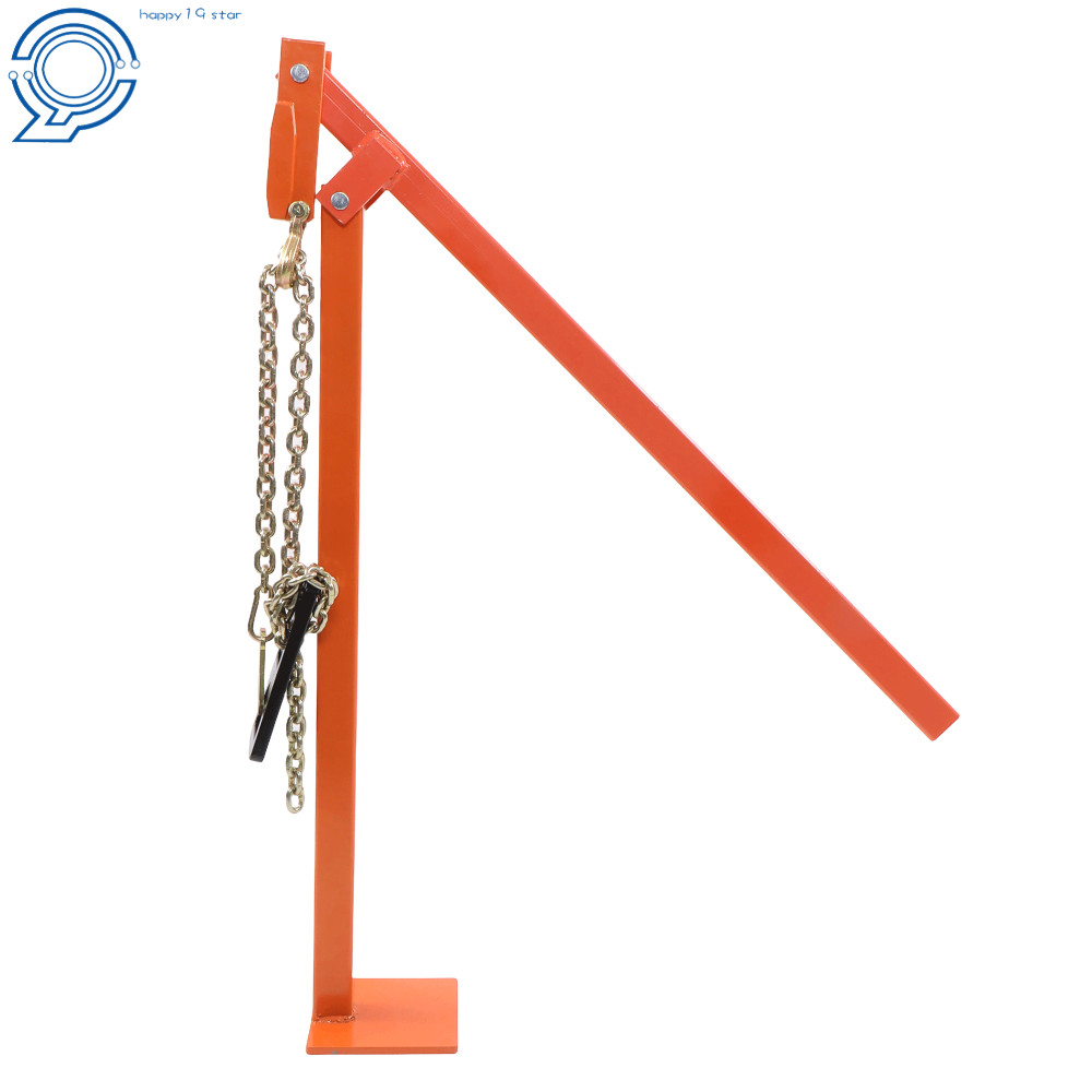 36in T Post Puller Heavy Duty Fence Post Pullers with Puller Plate & 47in Chain