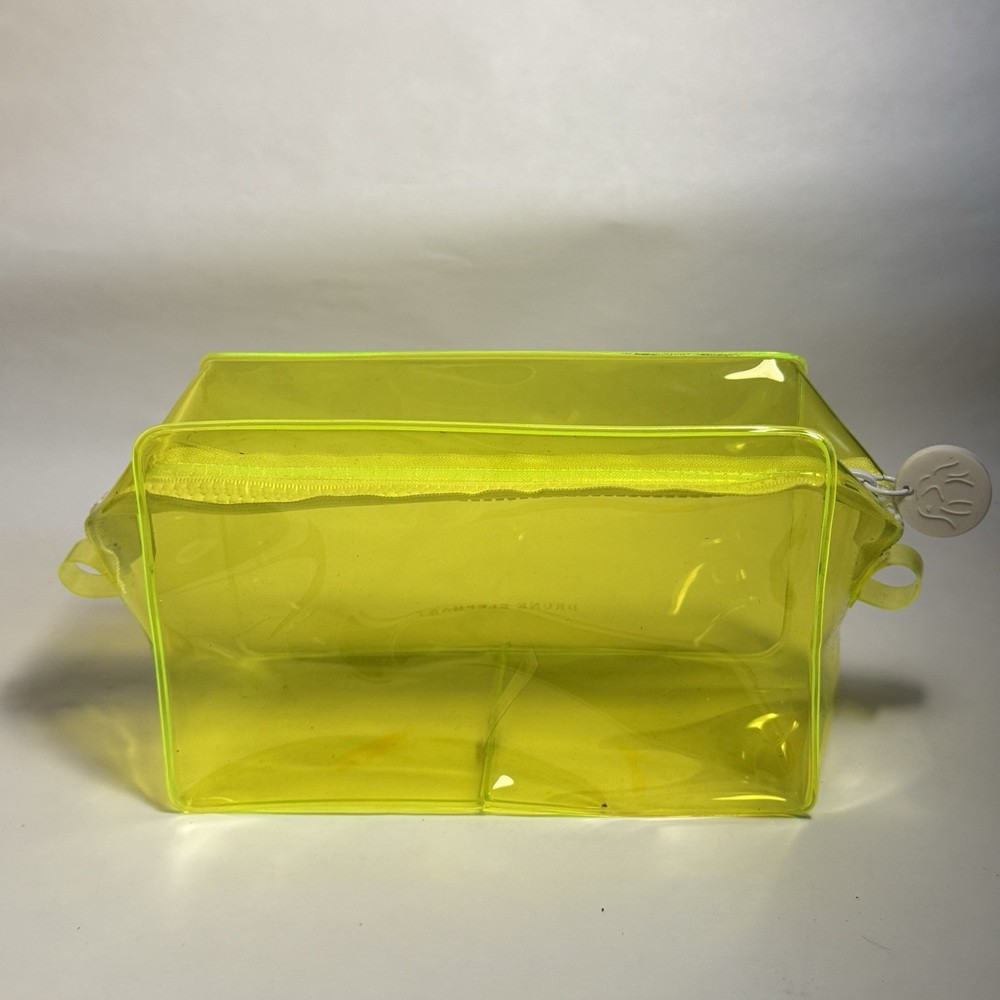 Drunk Elephant Makeup Bag Dop Kit Translucent Neon Yellow