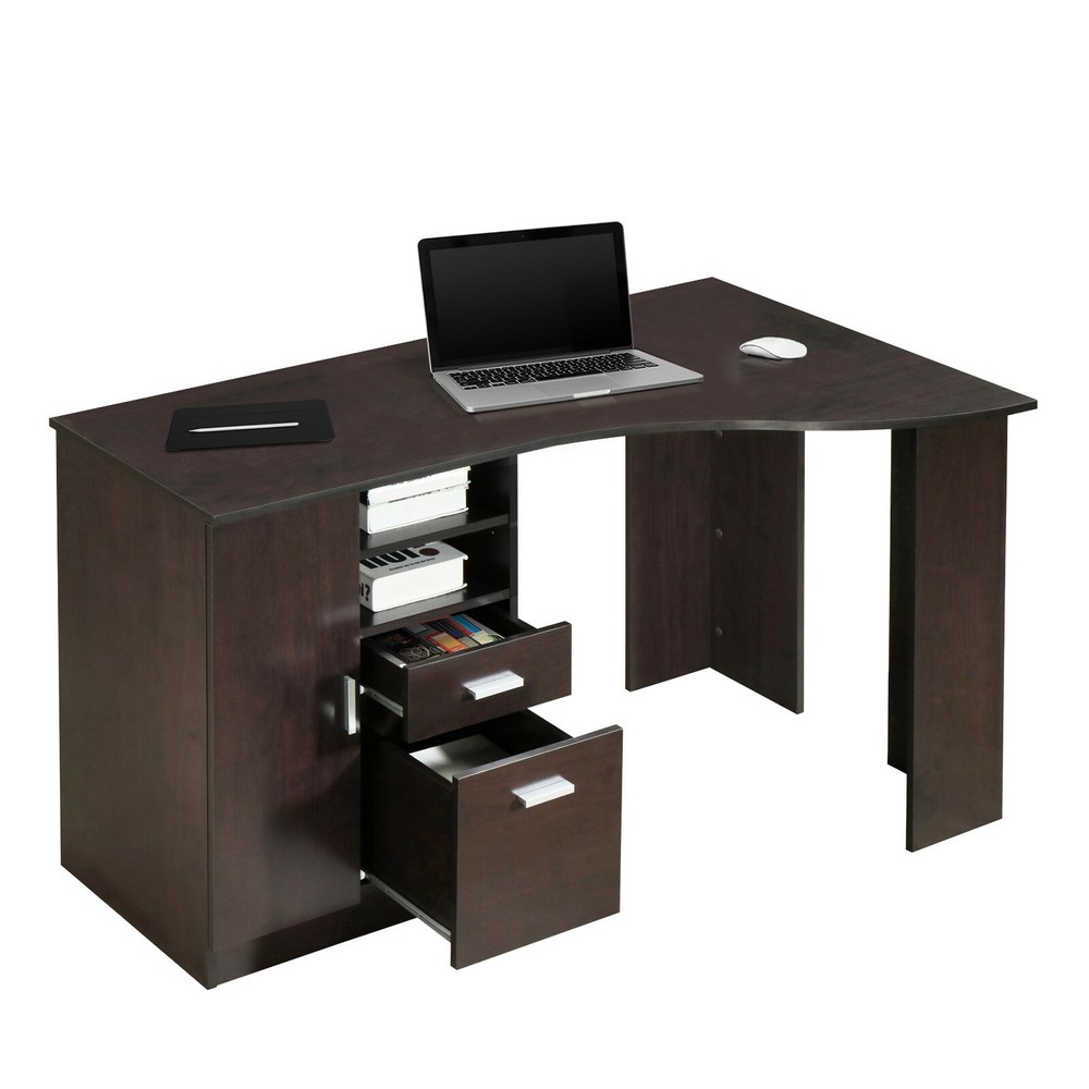 Techni Mobili Classic Office Desk Computer Workstation with Multiple Storages