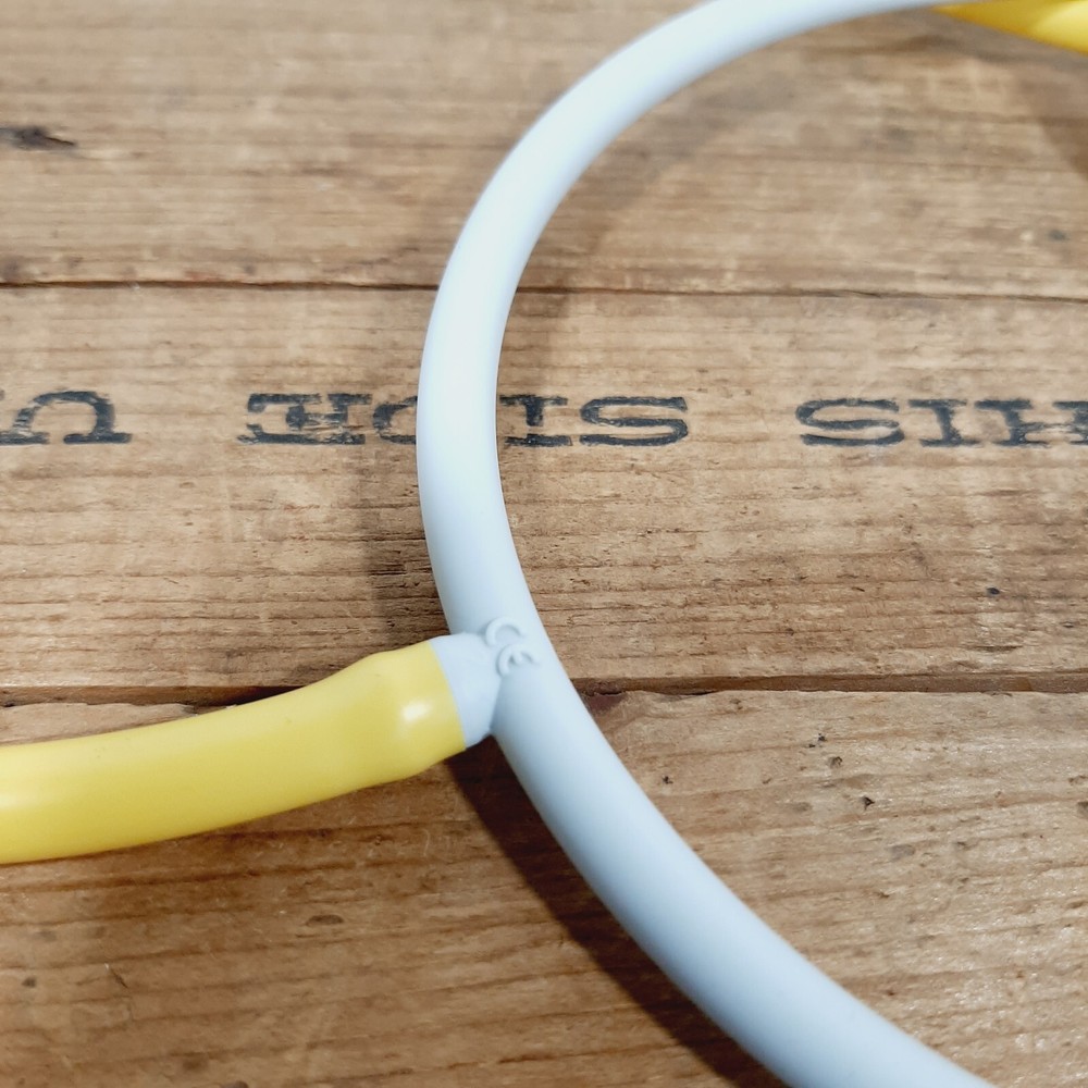 3M Stethoscope yellow/white plastic and rubber.