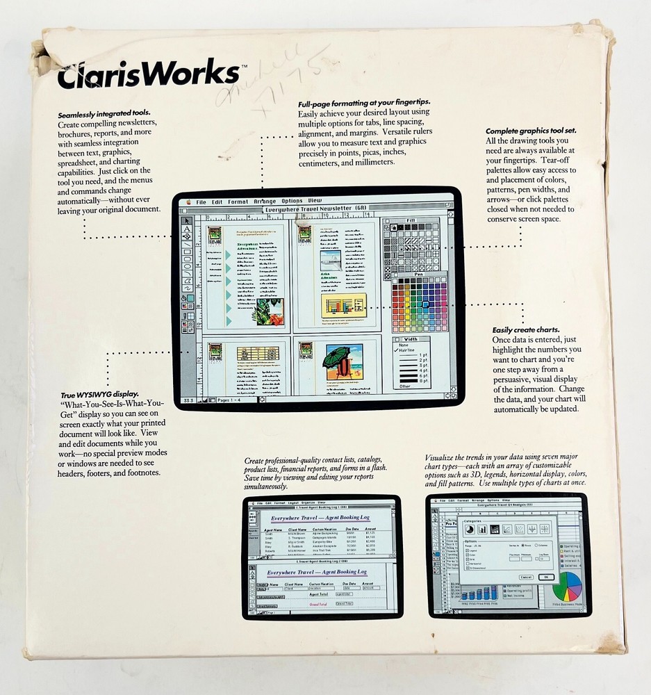 ClarisWorks Macintosh Integrated Education Software