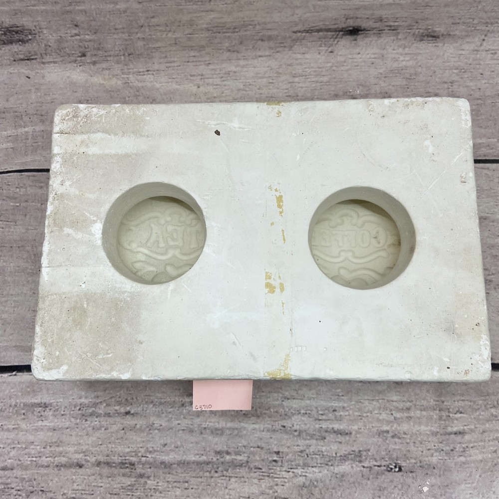 FASHen Ceramic Slip Casting Mold Coffee + Tea Plaques #27
