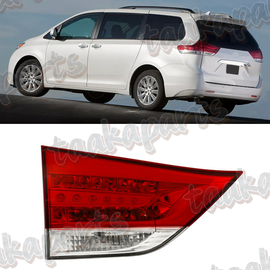 Inner Left Tail Light For 2011-2014 Toyota Sienna Rear Brake Lamp Driver Side