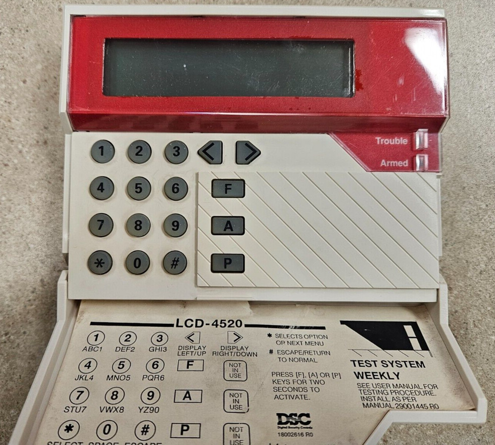 DSC PC4020CF FACP With PC4700 And LCD4520