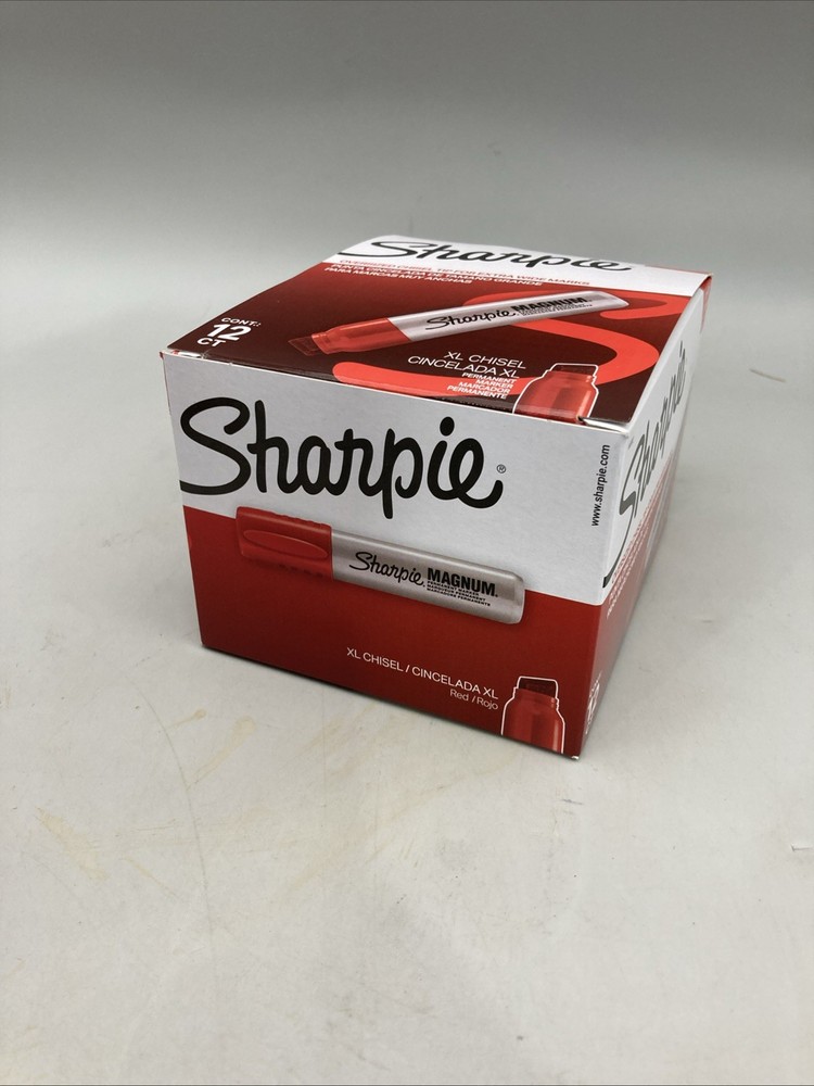12 Pack Sharpie Red Sharpie 44002 XL Chisel Brand New