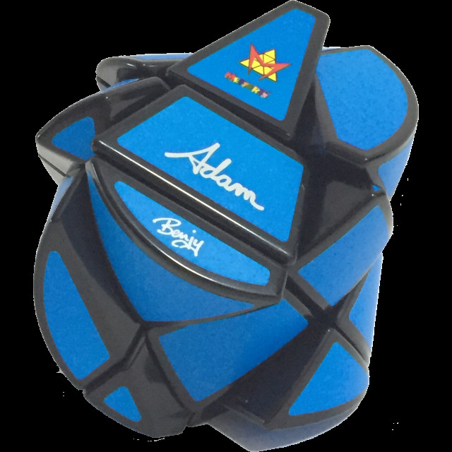 Ghost Cube Hedgehog Blue Labels - Meffert's Rotation Puzzle