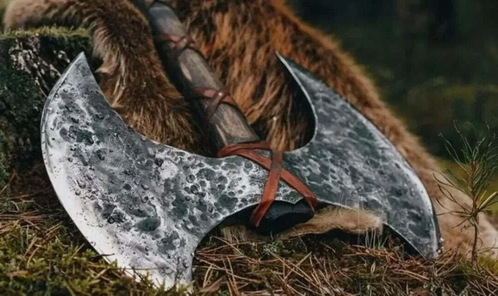 Large Norse Axe, Double Blade Axe, Double Head Viking AXE Large VIKINGS AXE GIFT